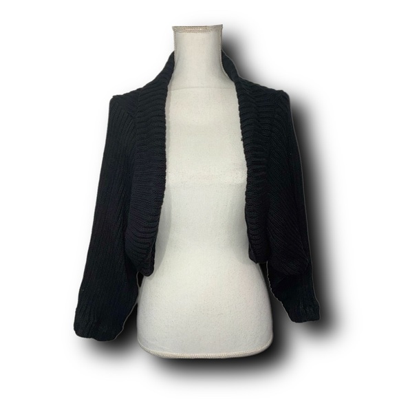 Cocoon Shrug in Black by 525 AMERICA - Picture 5 of 8